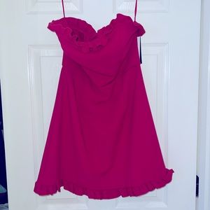 French Connection NWT strapless ruffle mini